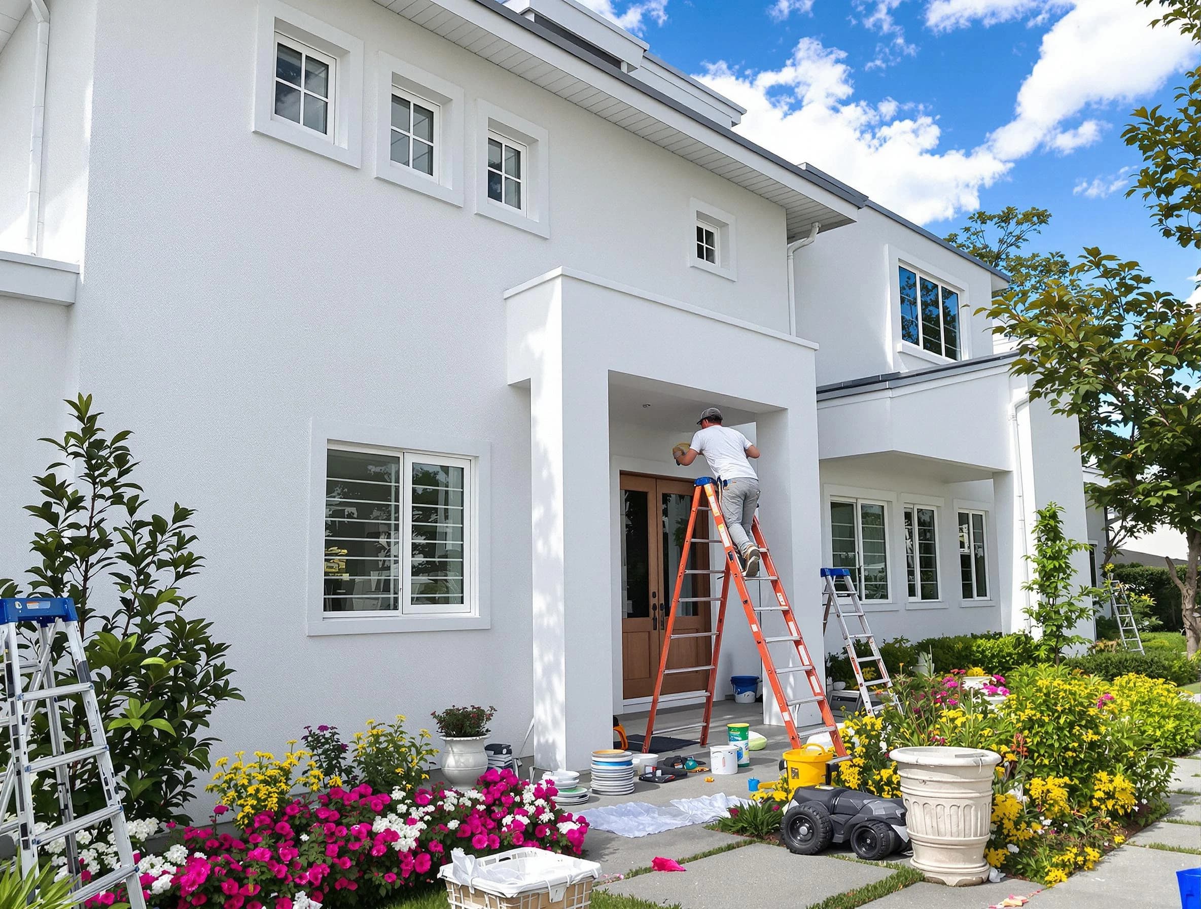 Bay Village House Painters team delivering a fresh exterior coat in Bay Village, OH