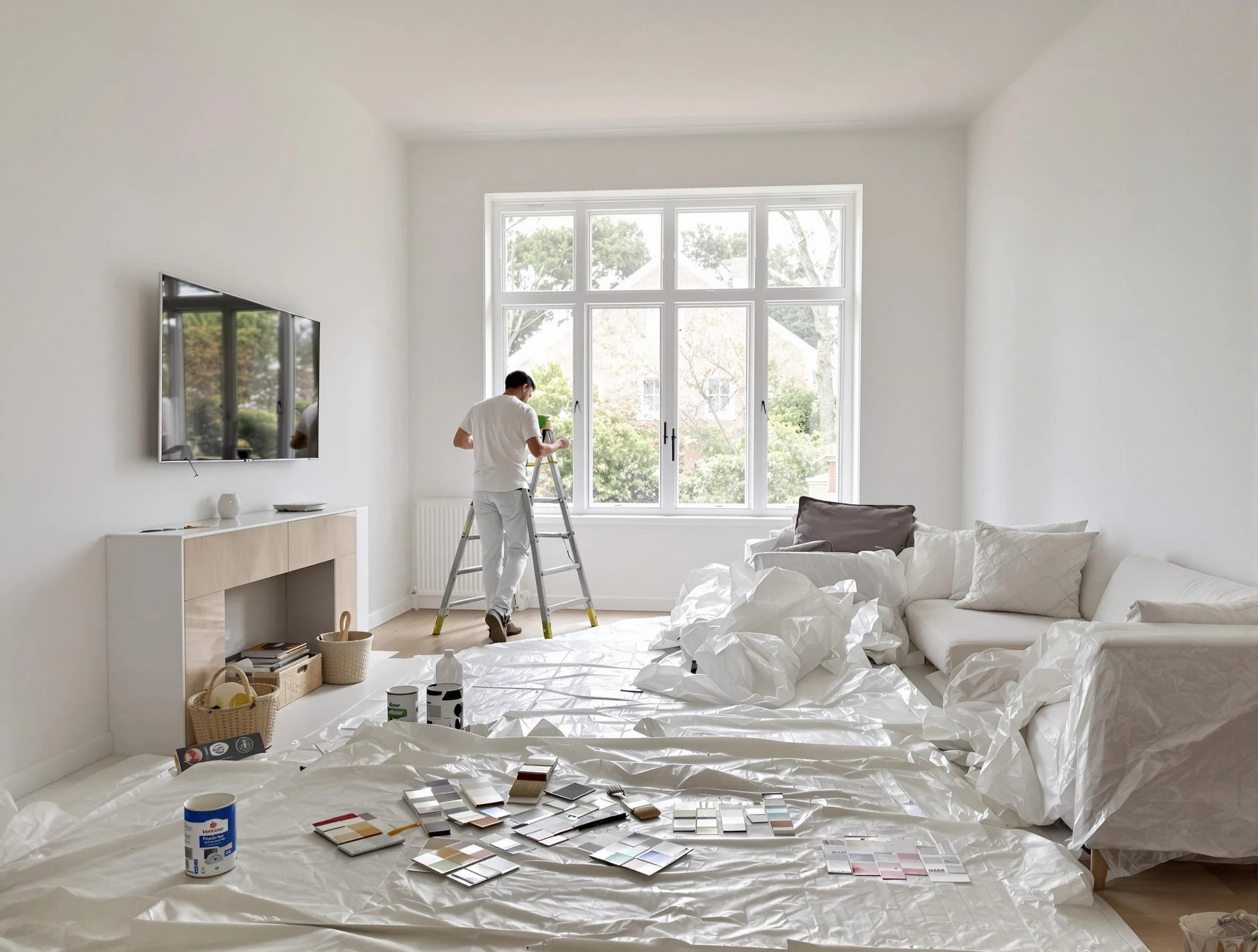 Bay Village House Painters professional applying interior paint in Bay Village, OH